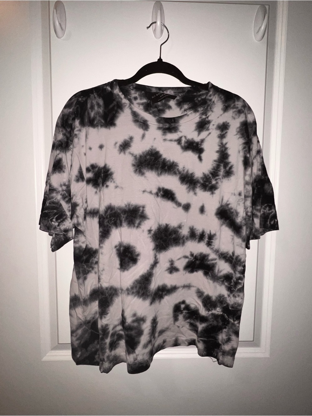 No Boundaries Black & White Tie-Dye Short Sleeve Tee